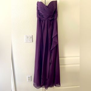 David’s Bridal dress In plum. Size 4.